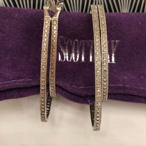 Stunning Diamond hoop earrings